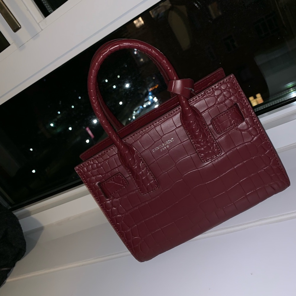 Burgundy bag